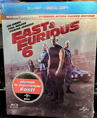 #ad Fast amp;Furious 6 2013 Blu Ray Digital Copy Paul Walker Factory Sealed