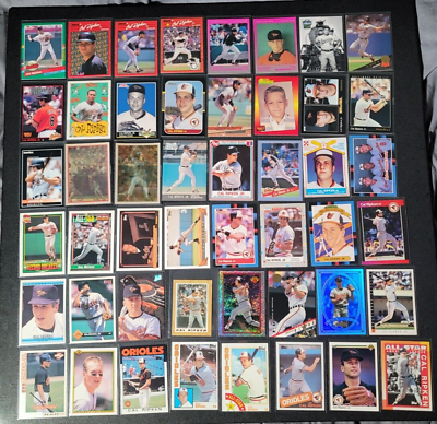 #ad Cal Ripken Jr. lot A of 100 different baseball cards multiples years