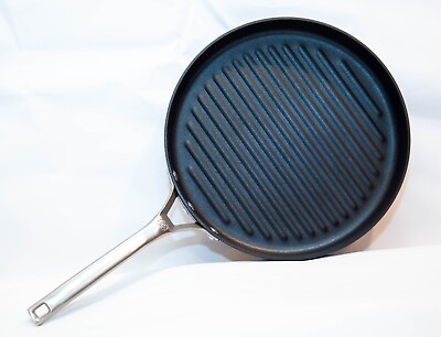 #ad Calphalon Signature Hard Anodized Nonstick 12 In Round Grill Pan Skillet Ribbed