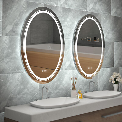 #ad Wisfor Super Brightnedd Led Illuminated Bathroom Mirror Anti Fog Dimmable Mirror