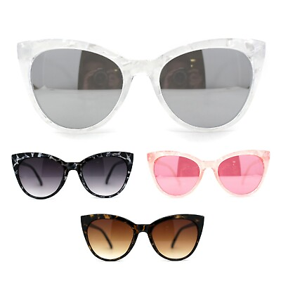 #ad Womens Pearl Color Cat Eye Sunglasses