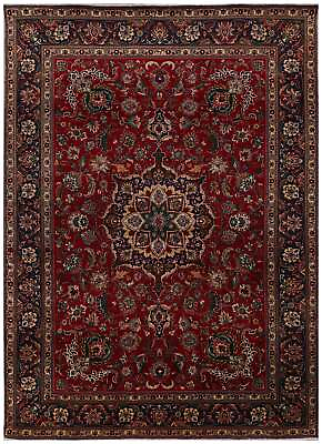 #ad 8#x27; x 11#x27; Authentic Traditional Rug Red Blue Handmade Rug PK116