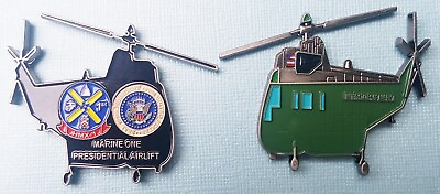 #ad 2quot; Marine One HMX 1 Presidential Airlift Stubbies Challenge Coin 108 $13.99