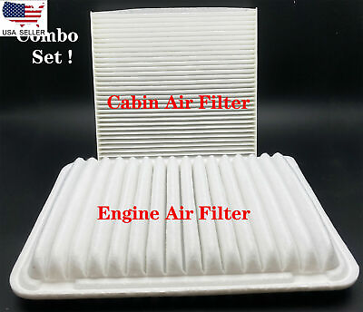 #ad CABIN amp; AIR FILTER COMBO FOR TOYOTA CAMRY 2.5L 2.4L ENGINE 2007 2017 17801 0H050