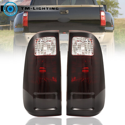 #ad Smoked Tail Lights For 2008 2016 Ford F250 F350 Super Duty Lamp Leftamp;Right Side