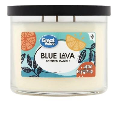 #ad Great Value Walmart Scented Candle Blue Lava Volcano Capri Blue TikTok