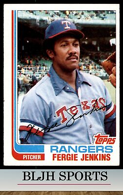 #ad 1982 Topps #624 Fergie Jenkins Texas Rangers 1B8