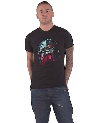 #ad Star Wars: The Mandalorian Unisex Adult Mandalore Helmet Reflection T Shirt Medi