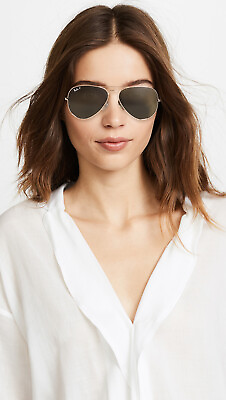 #ad RAY BAN Sunglasses AViATOR; Classic Polarized LENS 58mm Standard Size