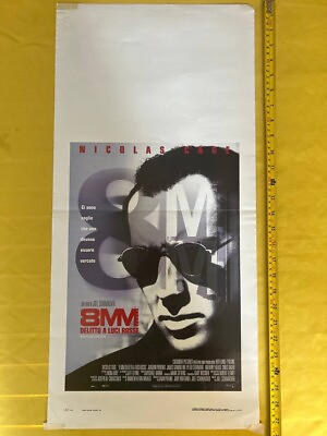 #ad 1999 8MM Nicholas Cage Joaquin Phoenix Original Italian Movie Poster T3 17