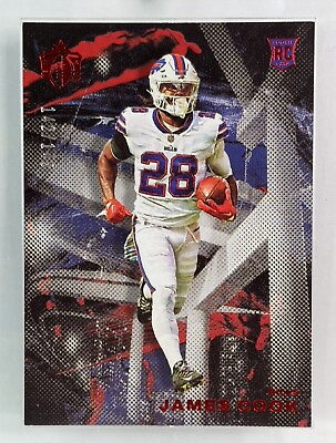 #ad 2022 Chronicles Gridiron Kings James Cook Bills RC Rookie Red 149 Buffalo Bills