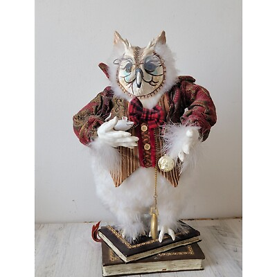 #ad Anthropomorphic Wise Owl books librarian unique figure Mouse