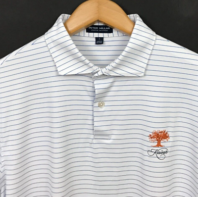 #ad Peter Miller Men#x27;s Kiawah Island Ocean Course SS Golf Polo Shirt Size L