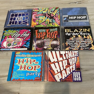 #ad HIP HOP PARTY 9 CD LOT Non Stop The Source Old School 1998 BLAZIN’ HIP HOP