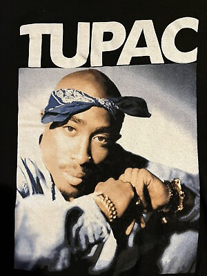 #ad Tupac Shakur Rap Artist Concert Band Graphic T Shirt Size Large