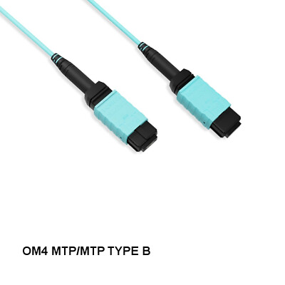#ad Kentek 15 Meter MTP Type B OM4 50 125 Multi Mode 12 Fibers Trunk Cable OFNP MPO