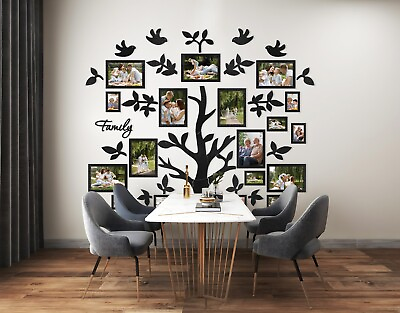 #ad Big Wall Frame Family Tree Extra Large Wall Decor with frames Photo Collage