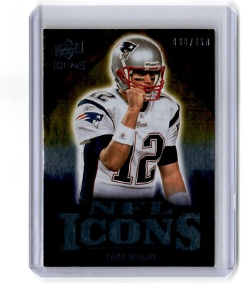 #ad 2009 Upper Deck Icons NFL Silver Tom Brady 038 450 New England Patriots #IC TB