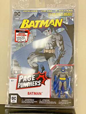 #ad Batman #608 2nd Pr Jim Lee Cover Page Punchers McFarlane Toys w figure NEW