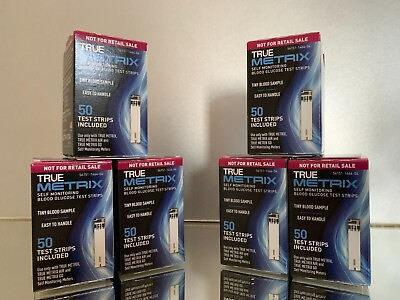 #ad True Metrix Blood Glucose Test Strips 300 CT 6 BOXES EXP 07 2025 FREE SHIPPING