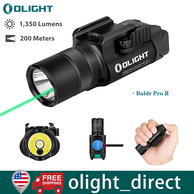 #ad Olight Baldr Pro R Pistol laser sight Tactical Light Green Laser Rail 1350 lumen