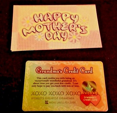 #ad Grandma keepsake plastic credit card Wonderful Grandma Birthday Mother#x27;s Day New
