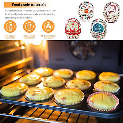 #ad 100pcs set Muffin Case Cute Decorative Practical Food Grade Cupcake Liner