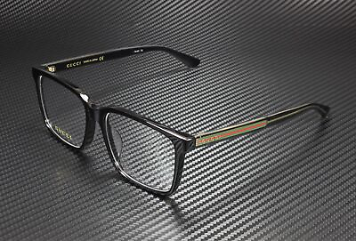 #ad #ad GUCCI GG0385Oa 001 Shiny Black Demo Lens 55 mm Men#x27;s Eyeglasses