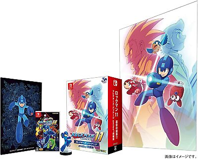 #ad Nintendo Switch Megaman Rockman 11 Collector#x27;s Package Box Edition with Amiibo