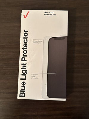 #ad Verizon Blue Light Tempered Glass Screen Protector for iPhone 13 Pro Max
