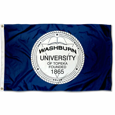 #ad Washburn Ichabods University Seal Flag Large 3x5