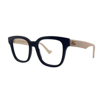 #ad Gucci GG0958O Black White Eyeglasses Frames 52mm 18mm 145mm 005