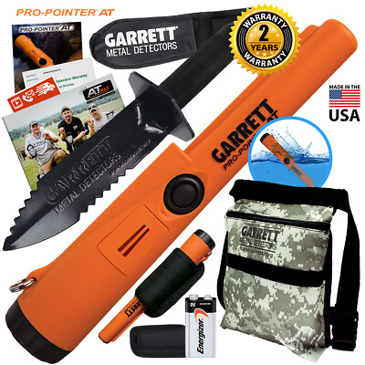#ad Garrett Pro Pointer AT Metal Detector Waterproof with Camo Pouch and Edge Digger