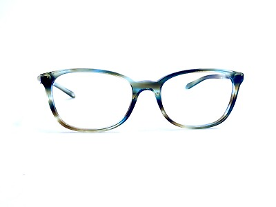 #ad Tiffany Black Brown Blue Tortoise Rectangular Glasses Italy TF2109 51 17 140