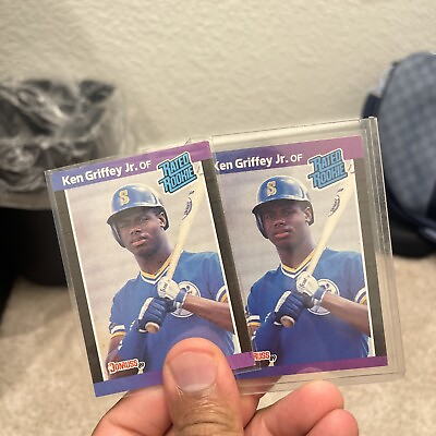 #ad Double card KEN GRIFFEY JR RATED ROOKIE CARD 88 89