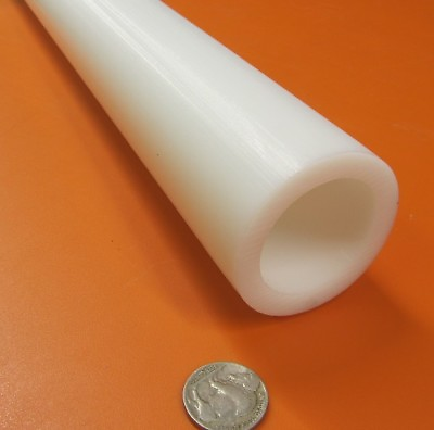#ad Delrin Acetal White Tube 2.50quot; Oversize OD x 2.00quot; Undersized ID x 60quot; Length