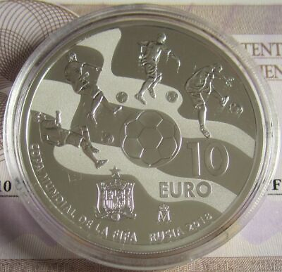 #ad Spain 10 Euro 2017 Football World Cup in Russia Silver