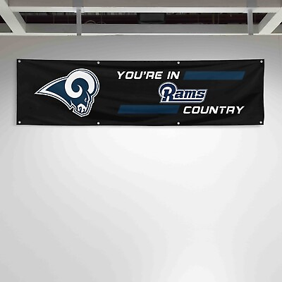 #ad For Los Angeles Rams Football Fans 2x8 ft Flag You Are In Country Gift Banner