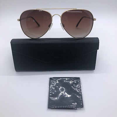 #ad Prive Revaux The Showstopper Mens Polarized Sunglasses Satin Gold Brown