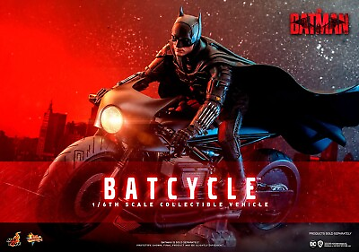 #ad Hot Toys Batman Batcycle Collectible Figure Movie Masterpiece Motorcycle New