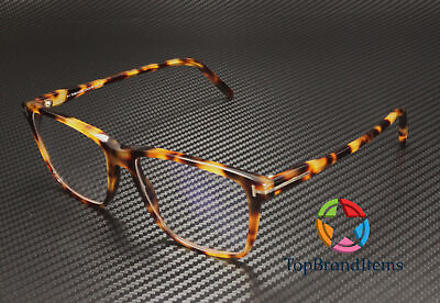 #ad Tom Ford FT5817 B 053 Plastic Blonde Havana 56 mm Men#x27;s Eyeglasses