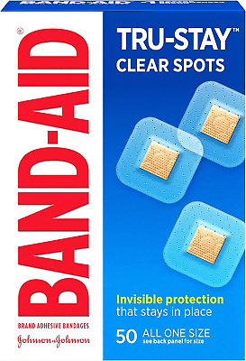 #ad Band Aid Brand Tru Stay Clear Spots Bandages for Discreet First Aid All One 50