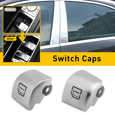 #ad 2* Window Repiar Switch Caps SWITCH For BUTTONS Mercedes C300 C63 GLC300