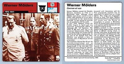 #ad Werner Molders 1913 41 Personalities WW2 Edito Service SA 1977 Card