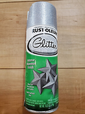 #ad Rustoleum Silver Glitter Spray Paint 10.25 Oz.