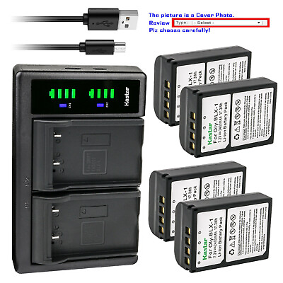#ad Kastar Battery LTD2 USB Charger for Olympus OM SYSTEM BLX 1 BLX1 ON 1 OM1 Camera $97.99