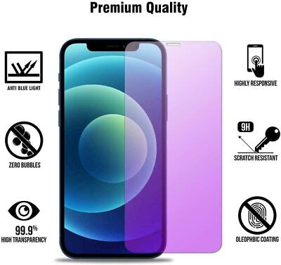 #ad For iPhone XR XS Max 9h Anti Blue Light Tempered Glass Screen Protector