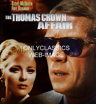 #ad COOL STEVE MCQUEEN IN SUNGLASSES amp; SEXY FAYE DUNAWAY THOMAS CROWN AFFAIR POSTER