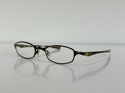 #ad Oakley Off Line 4.0 Oval Green Havana Brown Eyeglasses Frame Only 49 20 140