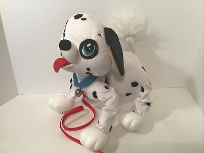 #ad Peppy Pets Bouncy Walking Action Stuffed Puppy Dalmatian Dog Spotted on Leash
